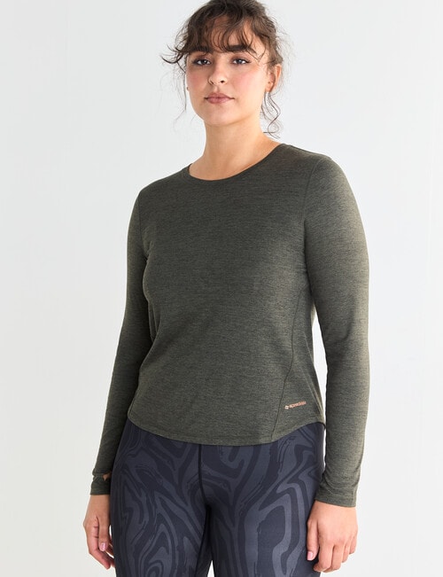 Superfit Limitless Long Sleeve Tee, Dark Olive product photo View 05 L