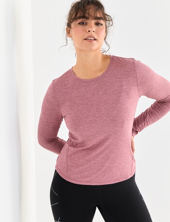 Superfit Limitless Long Sleeve Tee, Vintage Pink product photo