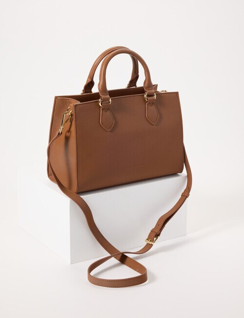 Boston + Bailey Leather Shopper Bag, Natural product photo