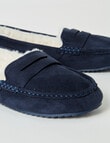 Whistle Sherpa Lined Slipper, Navy product photo View 03 S