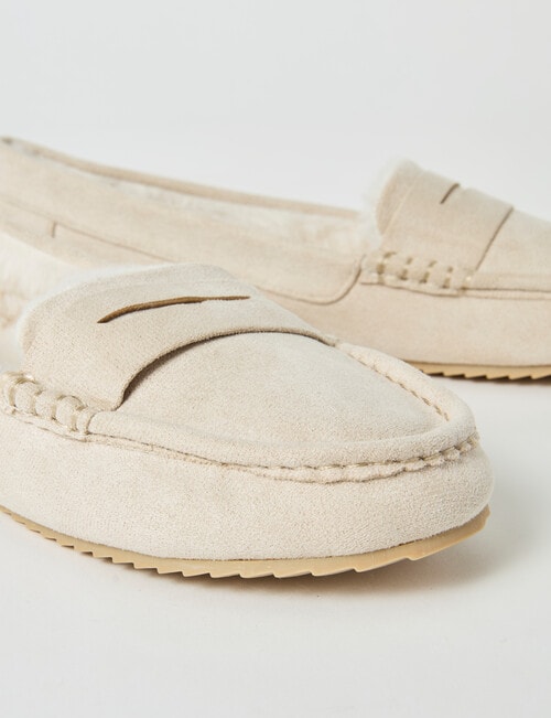 Whistle Sherpa Lined Slipper, Mink product photo View 03 L