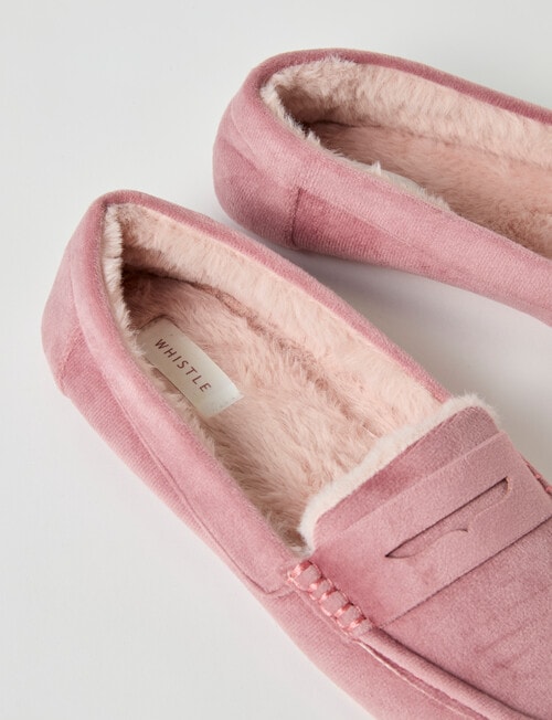 Whistle Sherpa Lined Slipper, Tea Rose product photo View 02 L