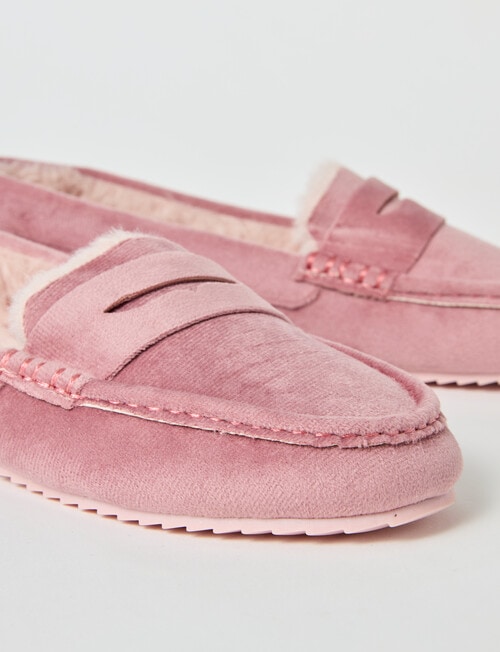 Whistle Sherpa Lined Slipper, Tea Rose product photo View 03 L