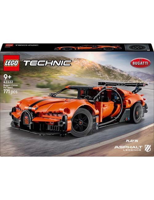 LEGO Technic Bugatti Chiron Pur Sport Hypercar, 42222 product photo View 03 L