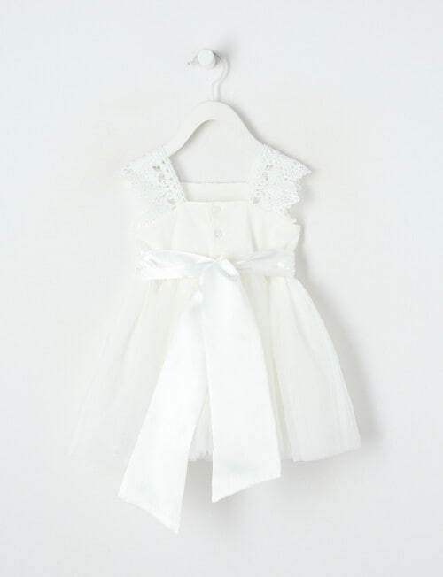 Teeny Weeny All Dressed Up Sleeveless Dress, White product photo View 02 L