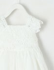 Teeny Weeny All Dressed Up Sleeveless Dress, White product photo View 03 S