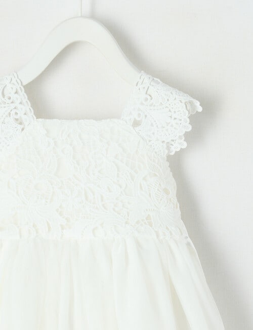 Teeny Weeny All Dressed Up Sleeveless Dress, White product photo View 03 L