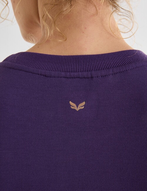 Superfit Scoop Hem Sweatshirt, Violet & Berry product photo View 06 L