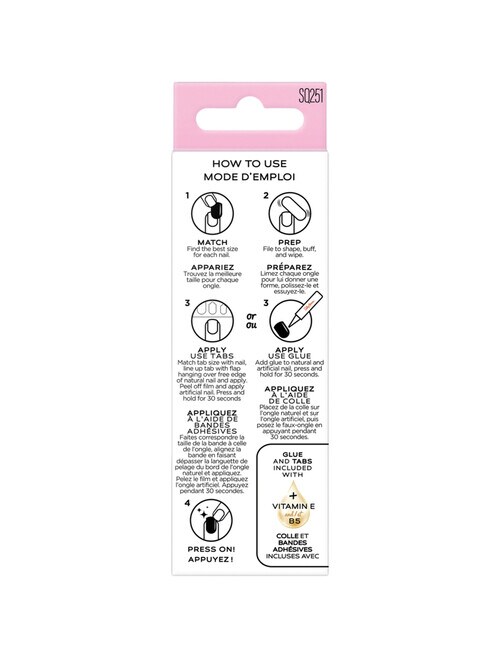 Sally Hansen Press On Nails, Petite French product photo View 04 L
