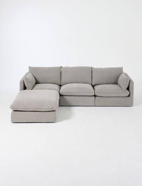 Marcello&Co Aspen Fabric Modular Armless, Grey V2 product photo View 19 L