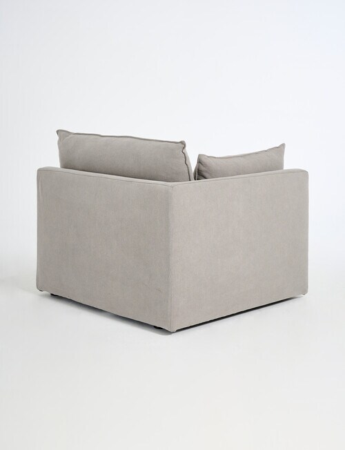Marcello&Co Aspen Fabric Modular Left Hand Facing, Grey V2 product photo View 02 L