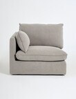 Marcello&Co Aspen Fabric Modular Left Hand Facing, Grey V2 product photo View 03 S