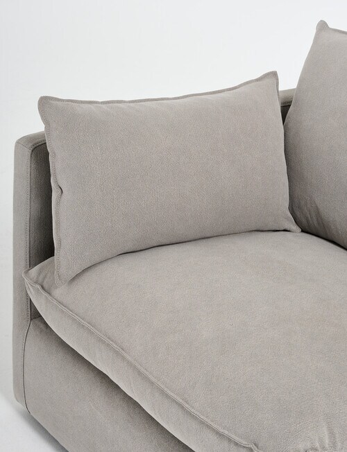 Marcello&Co Aspen Fabric Modular Left Hand Facing, Grey V2 product photo View 06 L