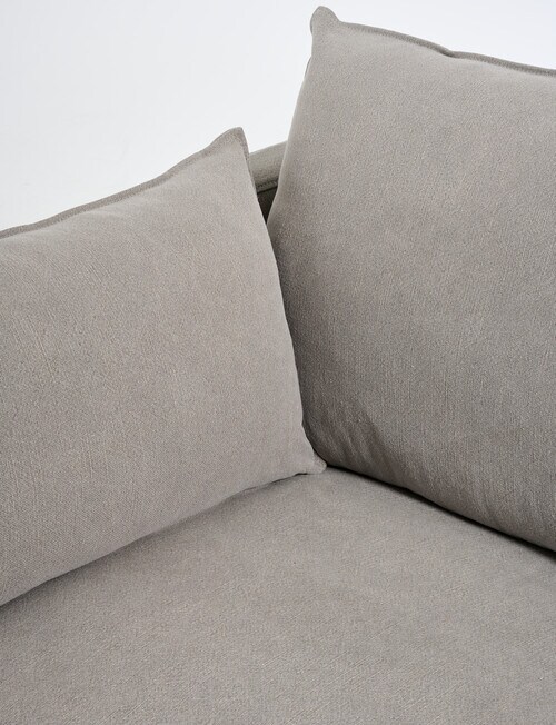 Marcello&Co Aspen Fabric Modular Left Hand Facing, Grey V2 product photo View 07 L