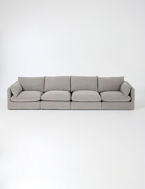 Marcello&Co Aspen Fabric Modular Left Hand Facing, Grey V2 product photo View 09 L