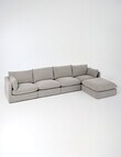 Marcello&Co Aspen Fabric Modular Left Hand Facing, Grey V2 product photo View 10 S