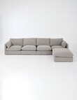 Marcello&Co Aspen Fabric Modular Left Hand Facing, Grey V2 product photo View 11 S