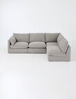Marcello&Co Aspen Fabric Modular Left Hand Facing, Grey V2 product photo View 13 S