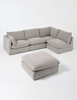Marcello&Co Aspen Fabric Modular Left Hand Facing, Grey V2 product photo View 15 S