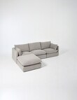 Marcello&Co Aspen Fabric Modular Left Hand Facing, Grey V2 product photo View 17 S