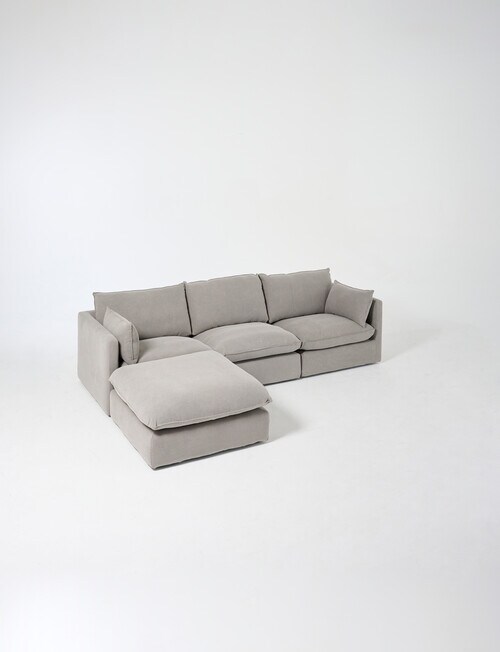 Marcello&Co Aspen Fabric Modular Left Hand Facing, Grey V2 product photo View 17 L