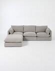 Marcello&Co Aspen Fabric Modular Left Hand Facing, Grey V2 product photo View 18 S