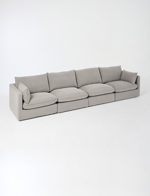 Marcello&Co Aspen Fabric Modular Right Hand Facing, Grey V2 product photo View 08 L