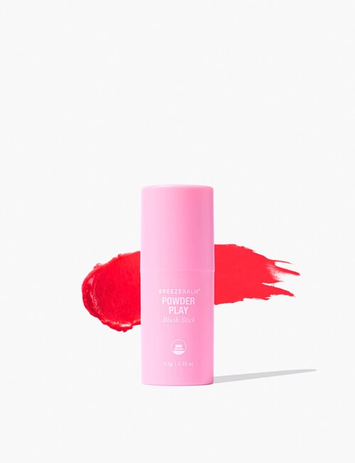 Breeze Balm Powder Play Blush Stick, Runway Red, 9.5g product photo