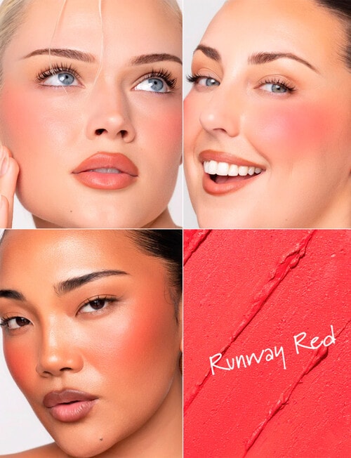 Breeze Balm Powder Play Blush Stick, Runway Red, 9.5g product photo View 02 L