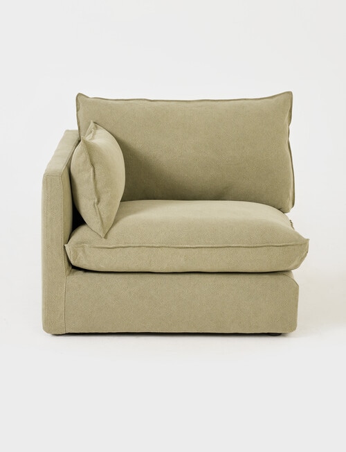 Marcello&Co Aspen Fabric Modular Left Hand Facing, Sage V2 product photo View 02 L
