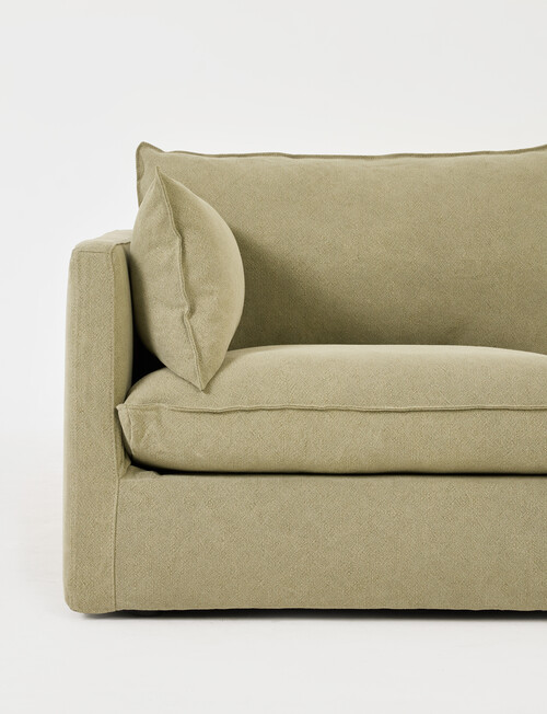 Marcello&Co Aspen Fabric Modular Left Hand Facing, Sage V2 product photo View 03 L