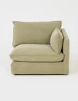Marcello&Co Aspen Fabric Modular Right Hand Facing, Sage V2 product photo View 02 S