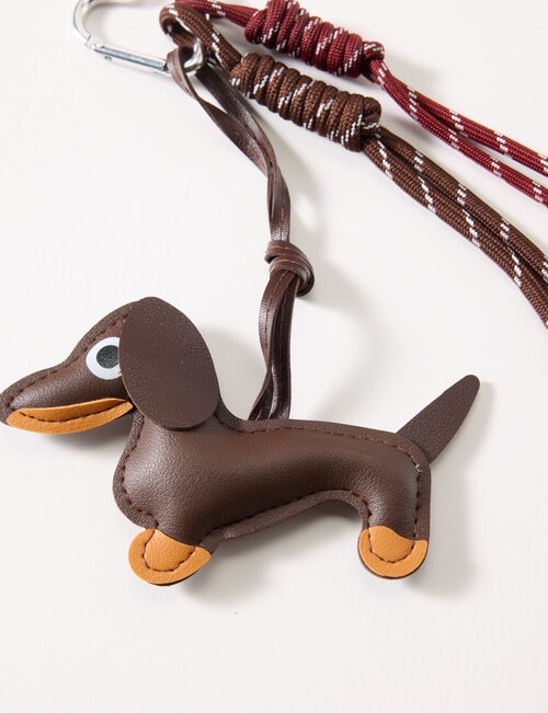 Xcesri Dachshund Dog Keychain, Chocolate product photo View 03 L