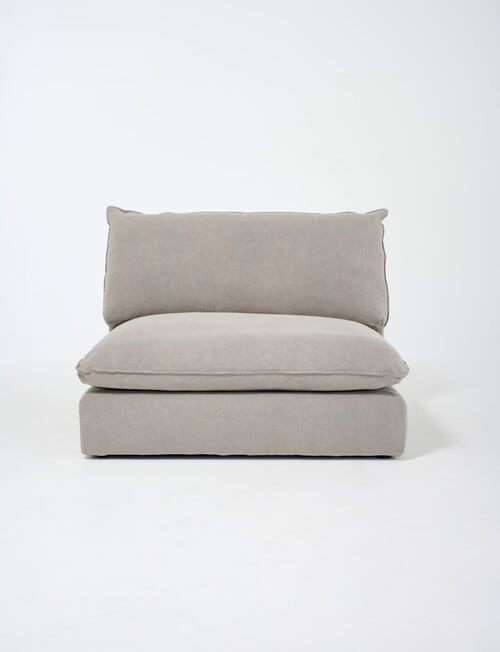 Marcello&Co Aspen Maxi Fabric Modular Armless, Grey V2 product photo View 03 L