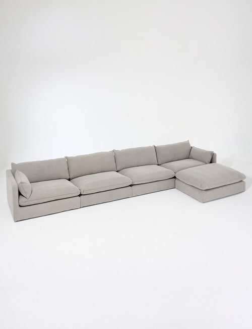 Marcello&Co Aspen Maxi Fabric Modular Armless, Grey V2 product photo View 10 L