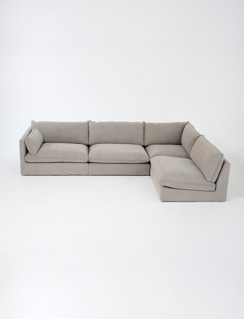 Marcello&Co Aspen Maxi Fabric Modular Armless, Grey V2 product photo View 12 L