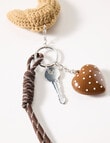 Xcesri Croissant Keychain, Brown product photo View 04 S