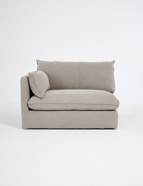 Marcello&Co Aspen Maxi Fabric Modular Left Hand Facing, Grey V2 product photo View 03 L