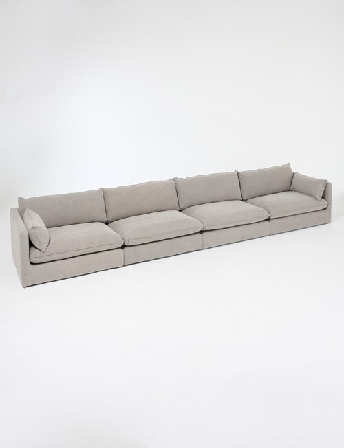 Marcello&Co Aspen Maxi Fabric Modular Left Hand Facing, Grey V2 product photo View 07 L