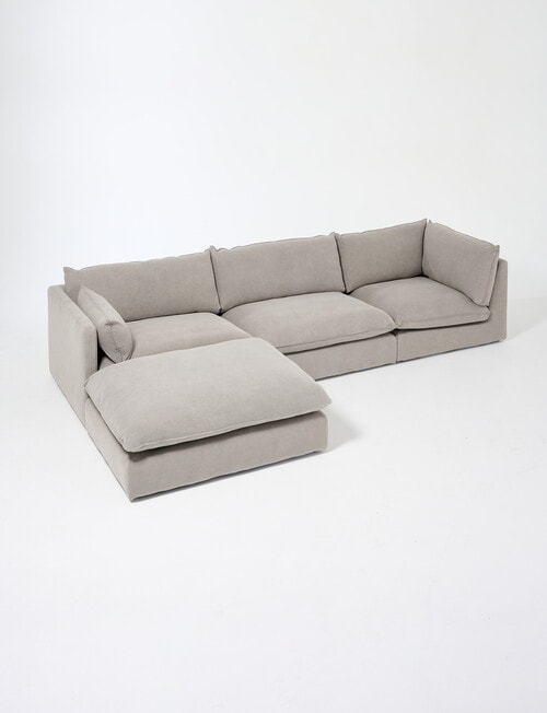 Marcello&Co Aspen Maxi Fabric Modular Left Hand Facing, Grey V2 product photo View 17 L