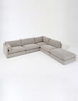 Marcello&Co Aspen Maxi Fabric Modular Corner, Grey V2 product photo View 07 S