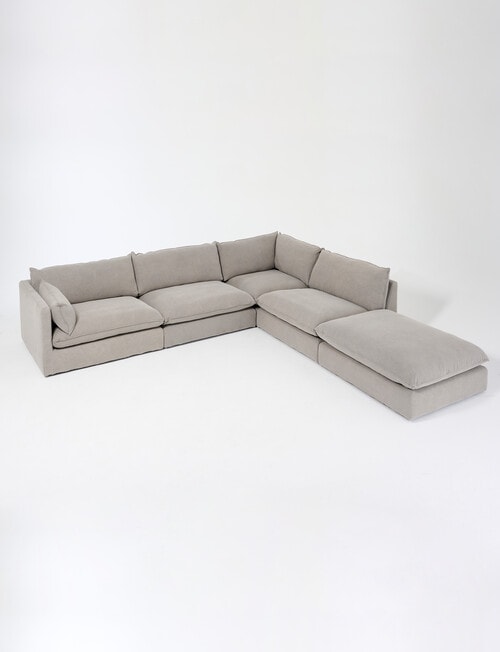Marcello&Co Aspen Maxi Fabric Modular Corner, Grey V2 product photo View 07 L