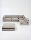 Marcello&Co Aspen Maxi Fabric Modular Corner, Grey V2 product photo View 10 S