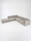 Marcello&Co Aspen Maxi Fabric Modular Corner, Grey V2 product photo View 11 S