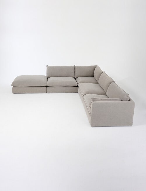 Marcello&Co Aspen Maxi Fabric Modular Corner, Grey V2 product photo View 12 L