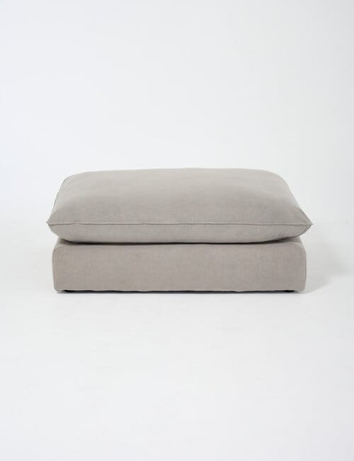 Marcello&Co Aspen Maxi Fabric Modular Ottoman, Grey V2 product photo View 02 L