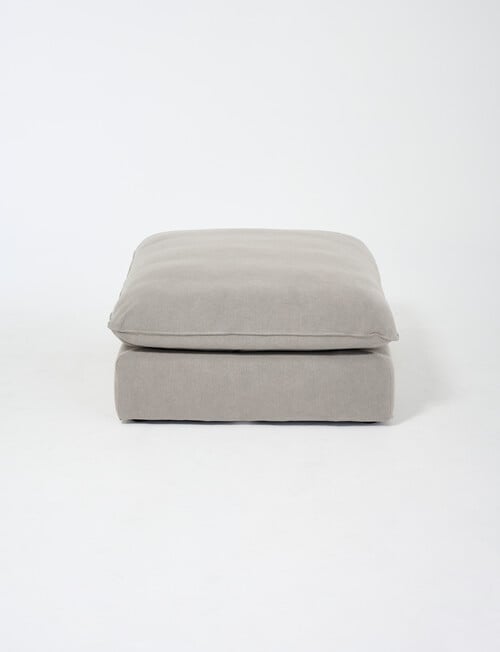 Marcello&Co Aspen Maxi Fabric Modular Ottoman, Grey V2 product photo View 03 L