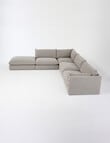 Marcello&Co Aspen Maxi Fabric Modular Ottoman, Grey V2 product photo View 13 S