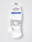 Jockey Woman Perform No Show Socks, 2-Pack, White & Blue, 3-11 product photo View 02 S