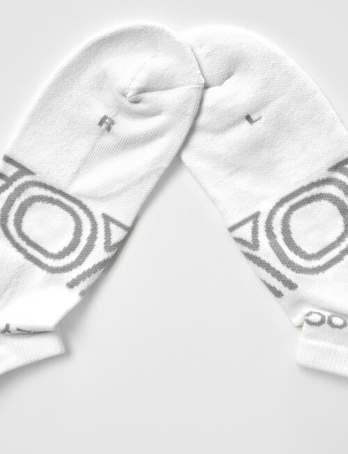 Jockey Woman Perform No Show Socks, 2-Pack, White & Blue, 3-11 product photo View 04 L